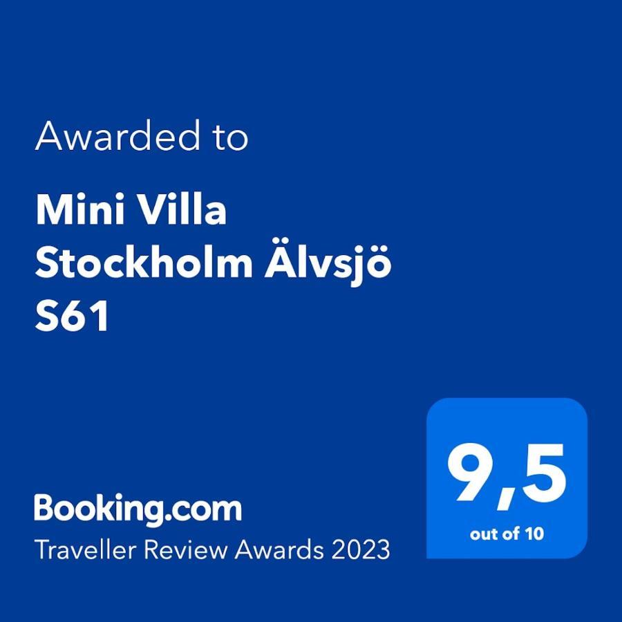 Mini Villa Stockholm Älvsjö S61 Exteriör bild